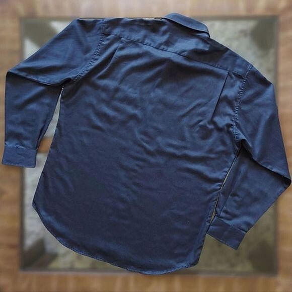 Studio Profilo Black long sleeve dress shirt - Picture 2 of 12